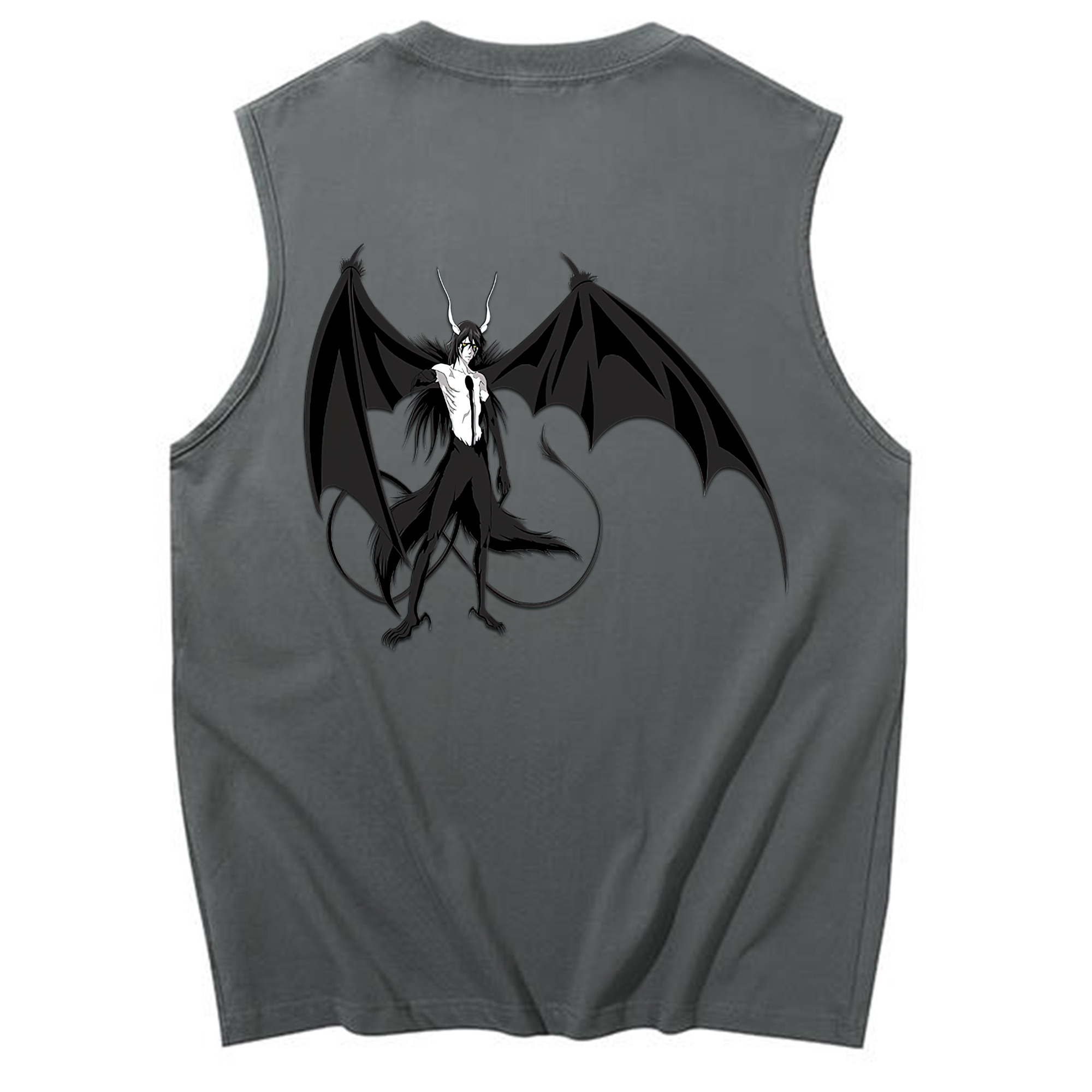 （画像用） ブリーチ ウルキオラ·シファー BLEACH Ulquiorra cifer コットン100％タンクトップ（背面プリント）